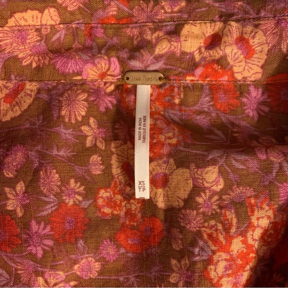 Free People button up shirt, sz x-small - Picture 4 of 5